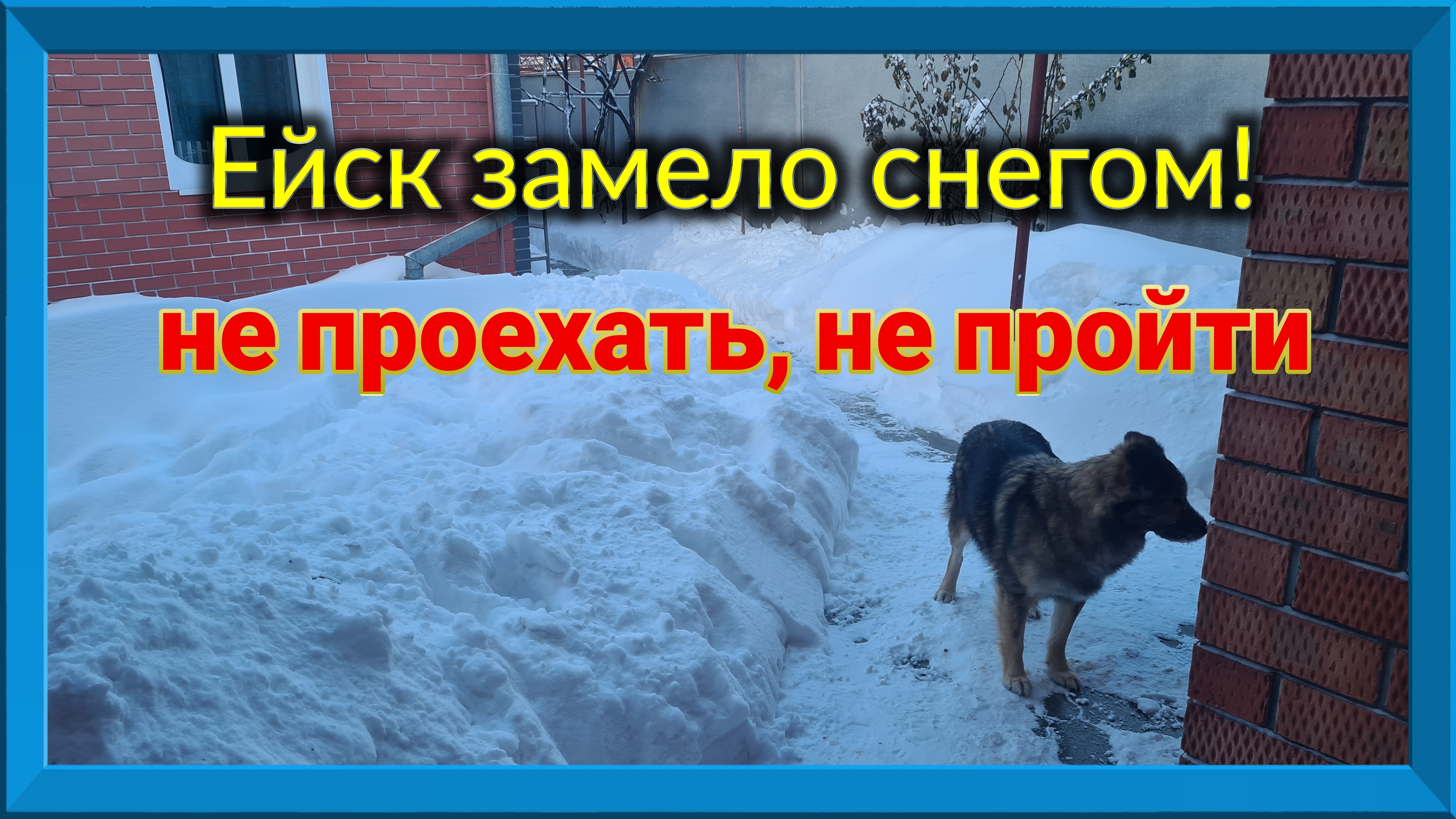 Ейск. Откапываем авто и двор от снега. Снежные заносы, метровые сугробы на Кубани, 2 фефраля 2026. смотреть онлайн