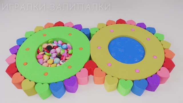 БАССЕНЙ ДЛЯ СЛАЙМА И КОНФЕТ ИЗ КИНЕТИЧЕСКОГО ПЕСКА ВИДЕО МУЛЬТИКИ ДЛЯ ДЕТЕЙ КАНАЛ ИГРАЛКИ-ЗАЛИПАЛКИ