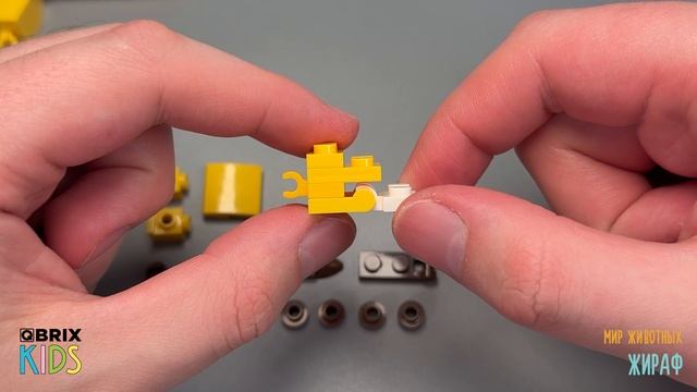 Собираем жирафа из конструктора QBRIX KIDS - детские конструкторы с видеоинструкцией смотреть онлайн