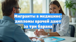 Мигранты в медицине: дипломы врачей дают за три барана