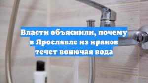 Власти объяснили, почему в Ярославле из кранов течет вонючая вода