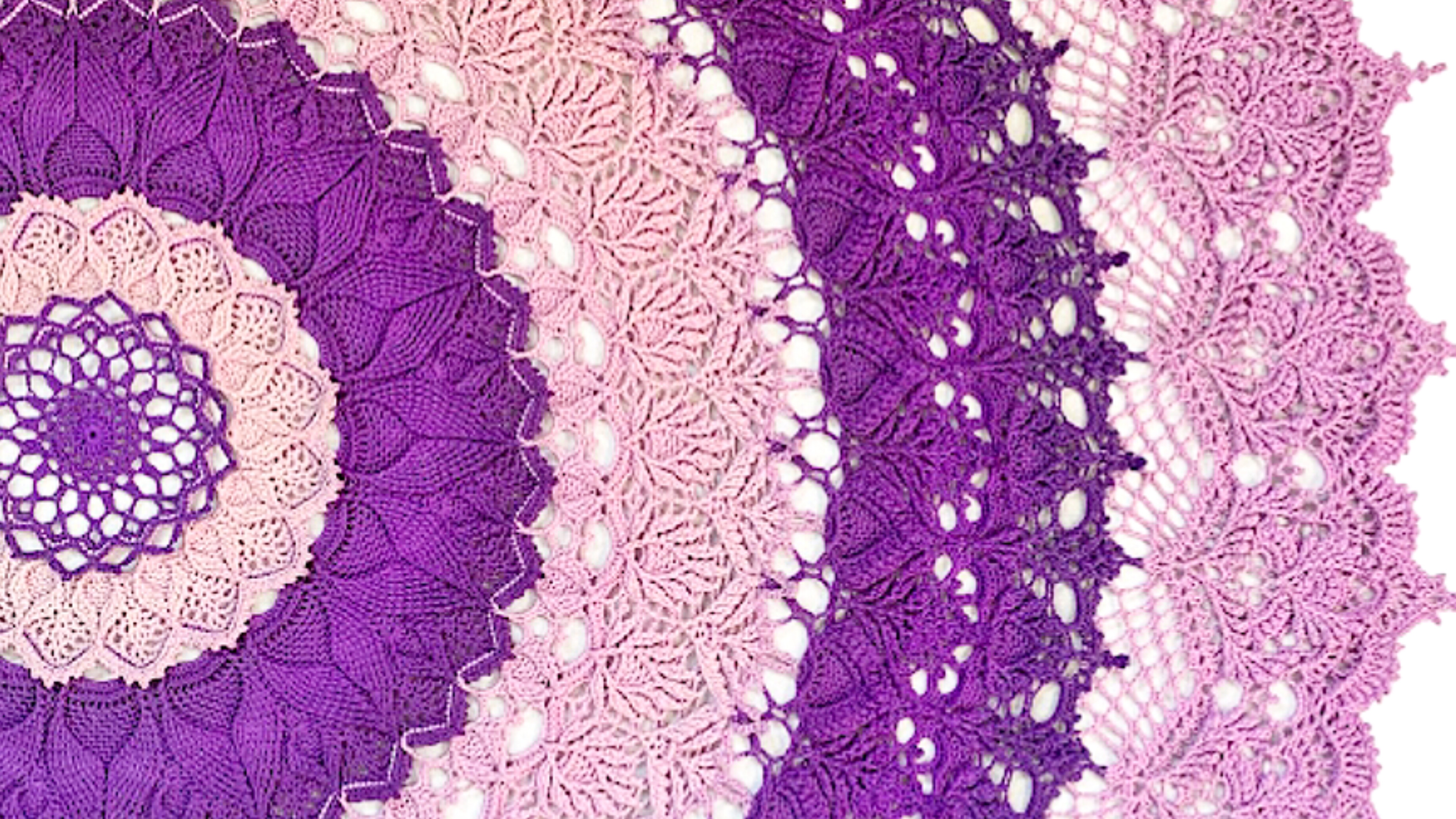 33. Салфетка Arcanowave. 108-110 ряды. МК по вязанию крючком.mp4