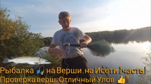 Рыбалка 🎣 на Верши , На Исети 2 часть! Проверяем Верши. Отличный улов !!!