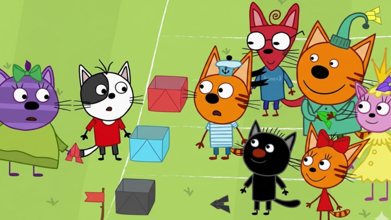 Три Кота Мультфильм | Учим Цвета для Детей | Три Кота Мультик Смотреть | Развивающая Игра смотреть онлайн