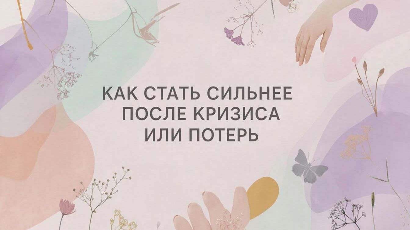 Как стать сильнее после кризиса или потерь