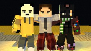 Илья,Рома и Назар танцуют канкан...