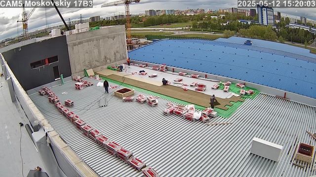 Монтаж совмещённой кровли с гидроизоляционной PVC-мембраной