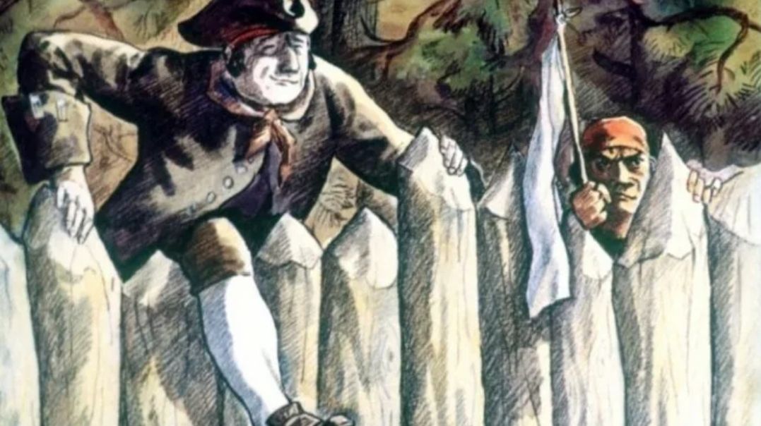 Р. Л. Стивенсон. «Остров сокровищ». Глава «Сильвер парламентер» (начало) Р. Л. Стивенсон. «Остров сокровищ». Глава «Сильвер парламентер» (начало)