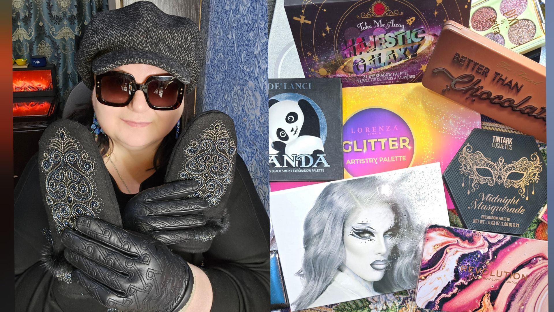 Варежки 🧤 очки 👓 Обзор косметики 💄 Палетки теней смотреть онлайн