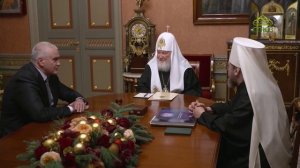 Встреча Святейшего Патриарха Кирилла с главой Республики Крым и главой Крымской митрополии