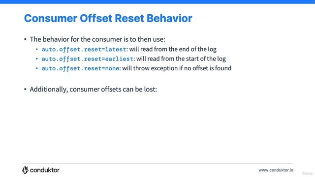78. Consumer Offset Reset Behavior смотреть онлайн
