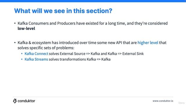 82. Kafka Extended APIs - Overview смотреть онлайн
