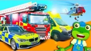 Машины скорой помощи! Настоящие машины Геккона | Пожарная машина, полицейская машина и многое другое