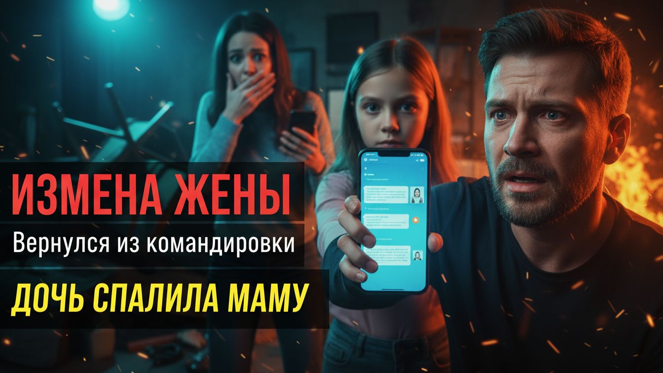 Измена жены. Вернулся из командировки. Дочь СПАЛИЛА МАМУ. Измена жены. Вернулся из командировки. Дочь СПАЛИЛА МАМУ.