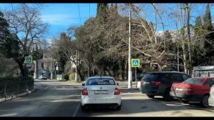 Ялта. Ул.Маршака, ост. "Спартак", Ломоносова, Пионерская ул.  20.01.2026. Крым. Crimea. Yalta.