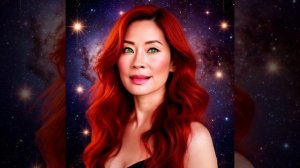 ЯПОНСКАЯ ДЕВУШКА НА ФОНЕ ЗВЁЗДНОЕ НЕБО нейросеть