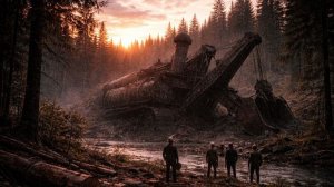 В лесах  Кемеровской области с небо  упало нечто.1970 год