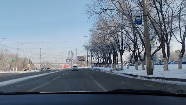 Обучение вождению в городских условиях. Поездка до Волжского