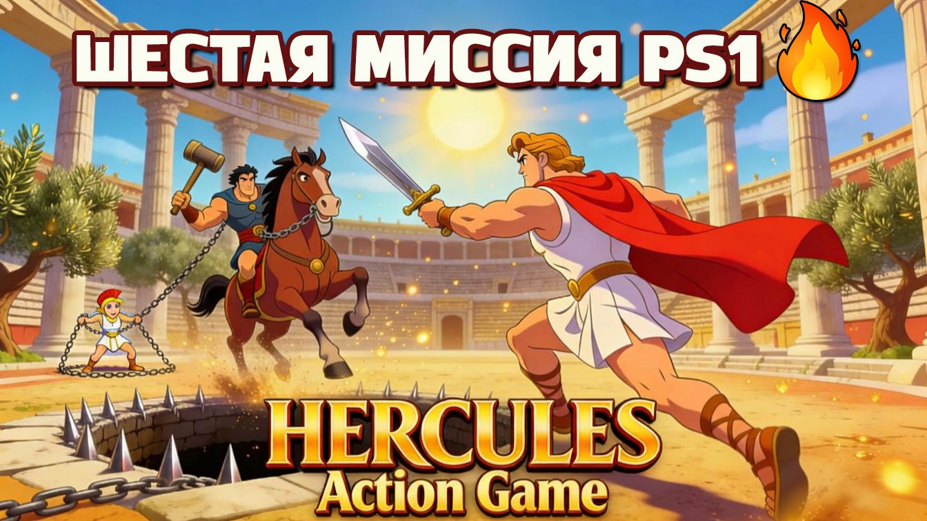 🔥 Помнишь Disney’s Hercules PS1? 😱 100% Прохождение + УБИВАЕМ Медузу Горгону! Часть 6