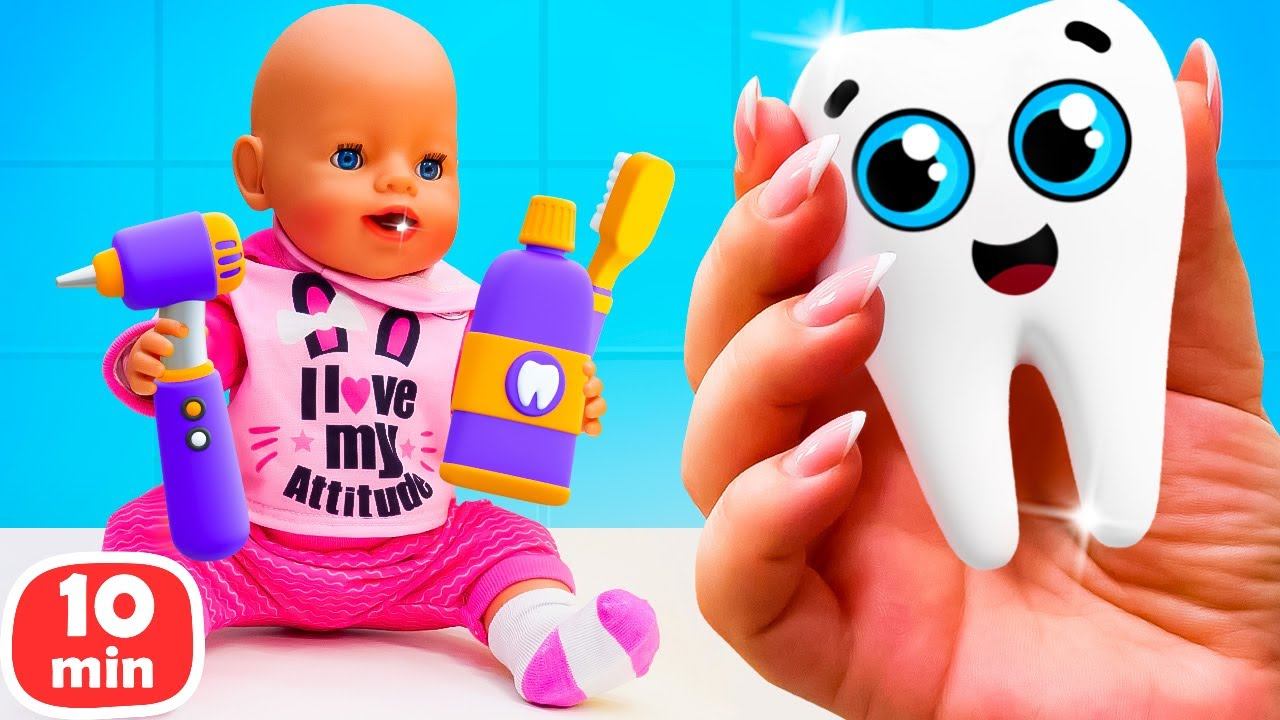 У Беби Бон Эмили появился первый зубик! смотреть онлайн