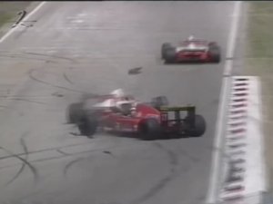 Формула 1. Авария Бергера и Алези на Гран-при Сан-Марино 1992 (гонка)