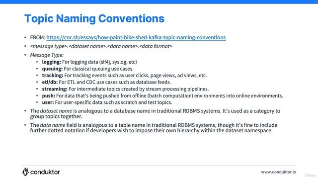 91. Kafka Topics Naming Convention смотреть онлайн