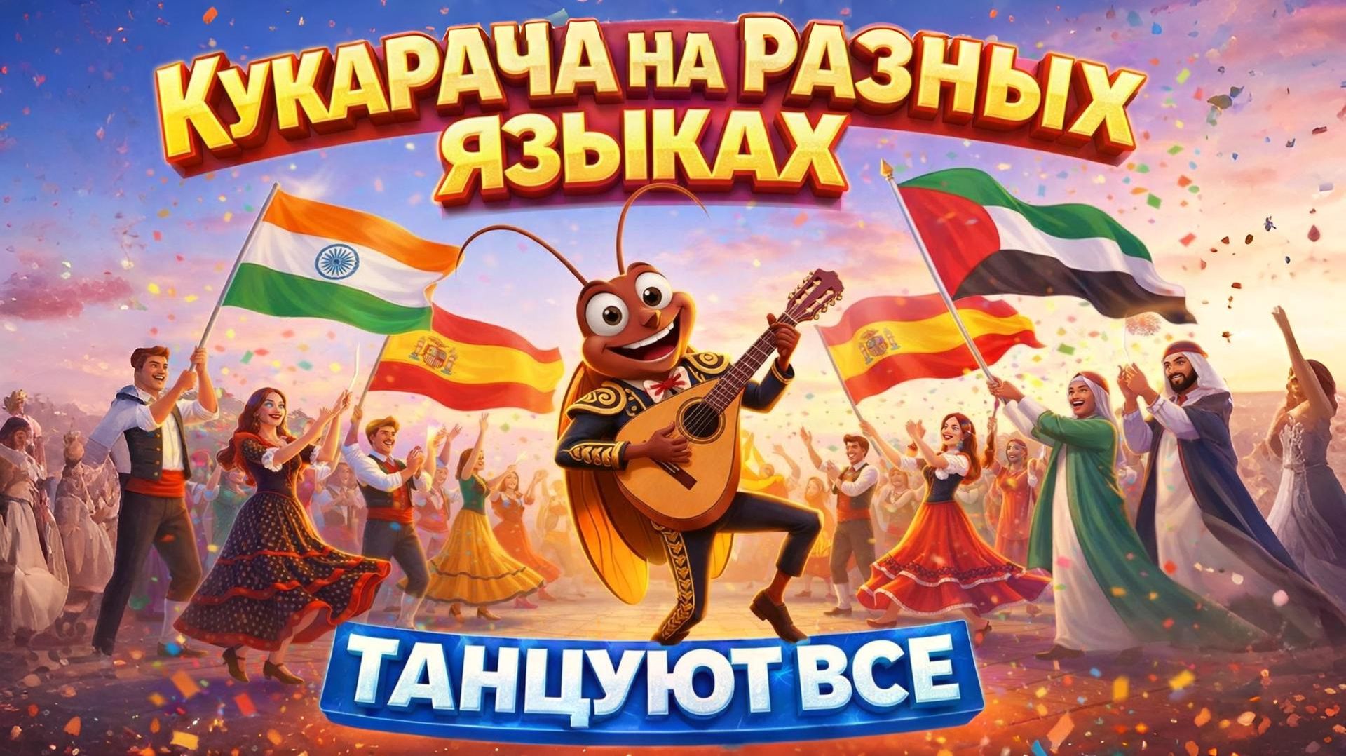 КУКАРАЧА НА РАЗНЫХ ЯЗЫКАХ. ТАНЦУЮТ ВСЕ КУКАРАЧА НА РАЗНЫХ ЯЗЫКАХ. ТАНЦУЮТ ВСЕ