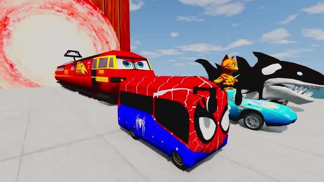 МУЛЬТИКИ‑ГОНКИ: МАККУИН‑ПОЕЗД ПРОТИВ ГИГАНТСКОГО СКОРОСТНОГО МОНСТРА! 🚂🏁