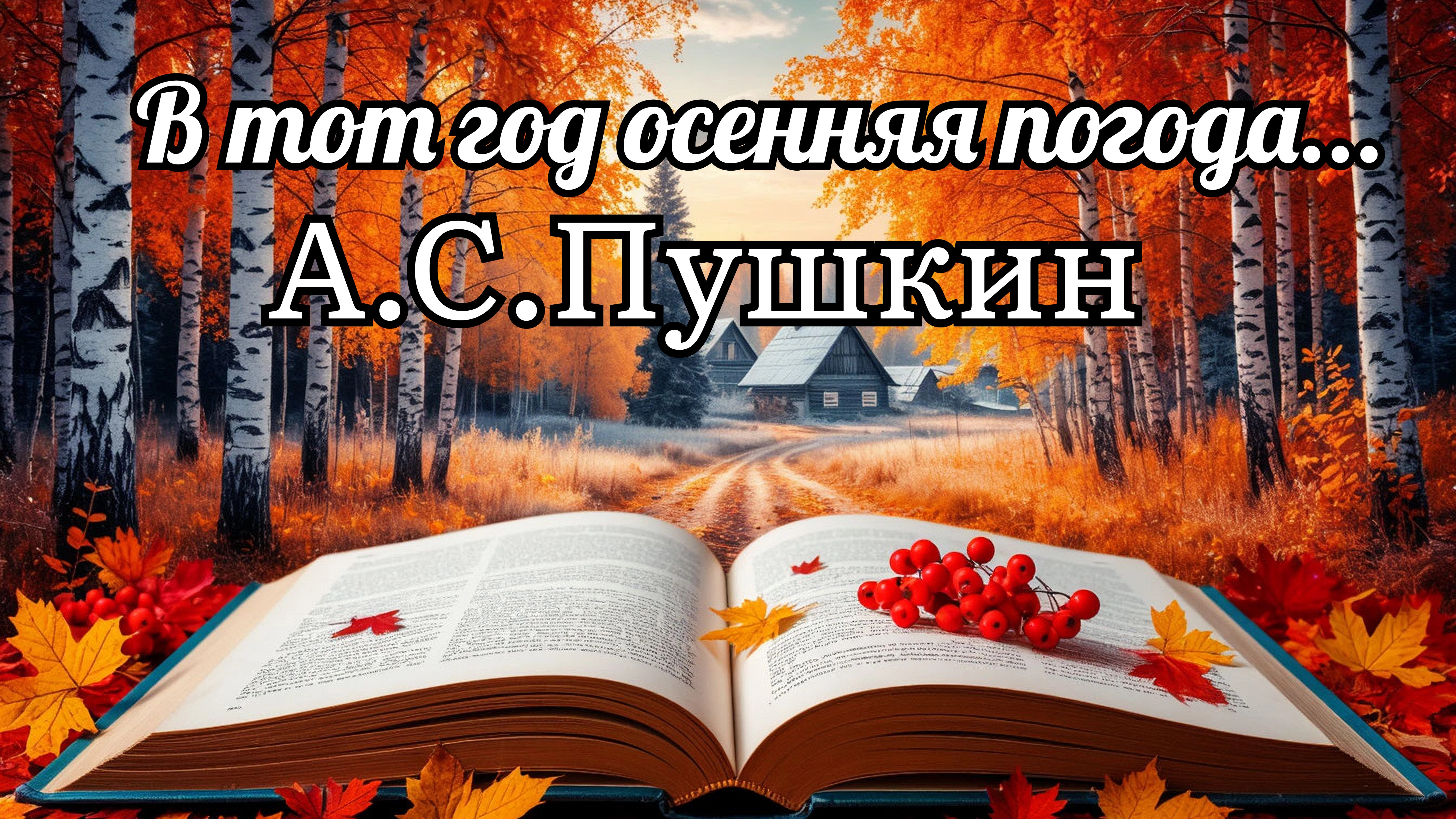 А.С.Пушкин — В тот год осенняя погода (отрывок из поэмы «Евгений Онегин»)