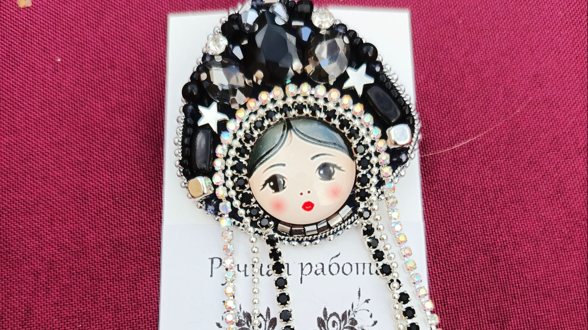 Мастеркласс Брошь матрёшка