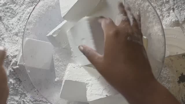 АСМР #3 Белый+ синий мел,2в1🤍💙 смотреть онлайн