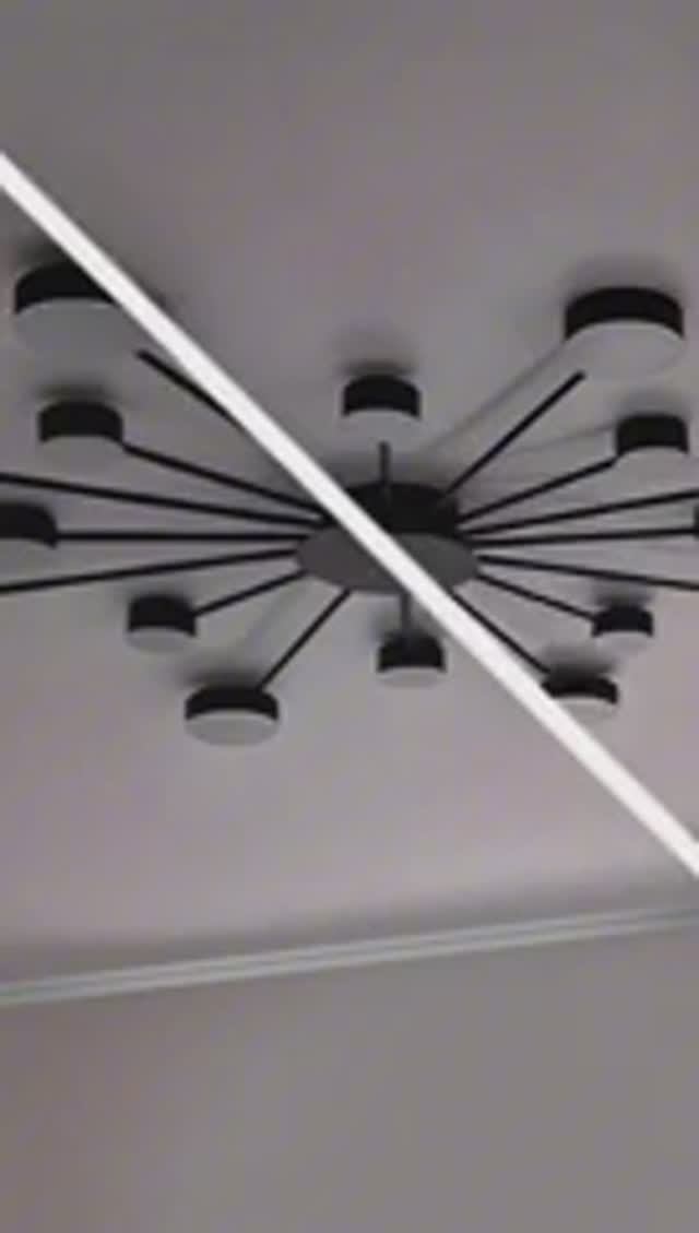 Дизайнерская люстра в черном цвете💫