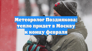 Метеоролог Позднякова: тепло придет в Москву к концу февраля