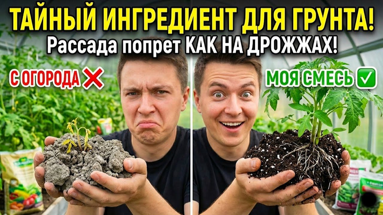 ВЫБРОСЬТЕ ЭТУ ЗЕМЛЮ! Она убивает рассаду. Секрет мощных корней раскрыт навсегда! ВЫБРОСЬТЕ ЭТУ ЗЕМЛЮ! Она убивает рассаду. Секрет мощных корней раскрыт навсегда!