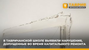 В Тавричанской школе выявили нарушения, допущенные во время капитального ремонта