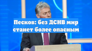 Песков: без ДСНВ мир станет более опасным