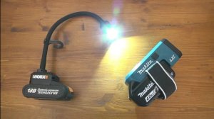 Автономный настольный фонарь WORX WX028.9 Удобное решение. Сравнение с Makita DML186