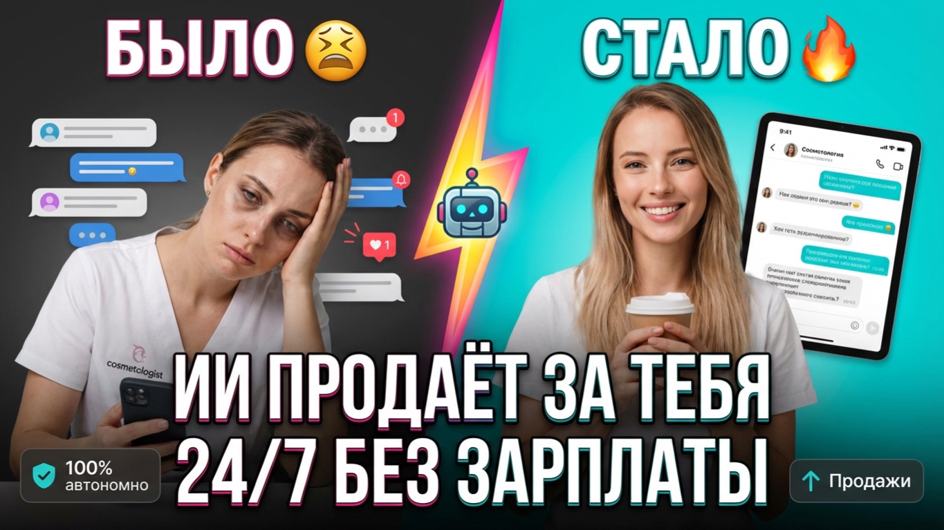 Уволила администратора! Этот ИИ продает услуги 24/7 и не просит зарплату.