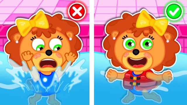 МУЛЬТИК ДЛЯ ДЕТЕЙ И МАЛЫШЕЙ ПРО ПРАВИЛА БЕЗОПАСНОСТИ В БАССЕЙНЕ смотреть онлайн