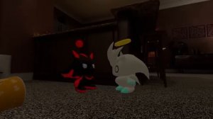 Movie Sonic, Movie Shadow and Movie Silver Turn Into Chao In VRCHAT_! (360p)