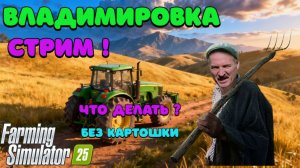 Farming Simulator 25 Большая Владимировка Батька сказал Работать ! 🧔♂️