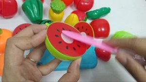 Мощный ASMR Непреодолимое желание резать… Приятные звуки нарезки пластиковых фруктов и овощей 🔪🍓🥕