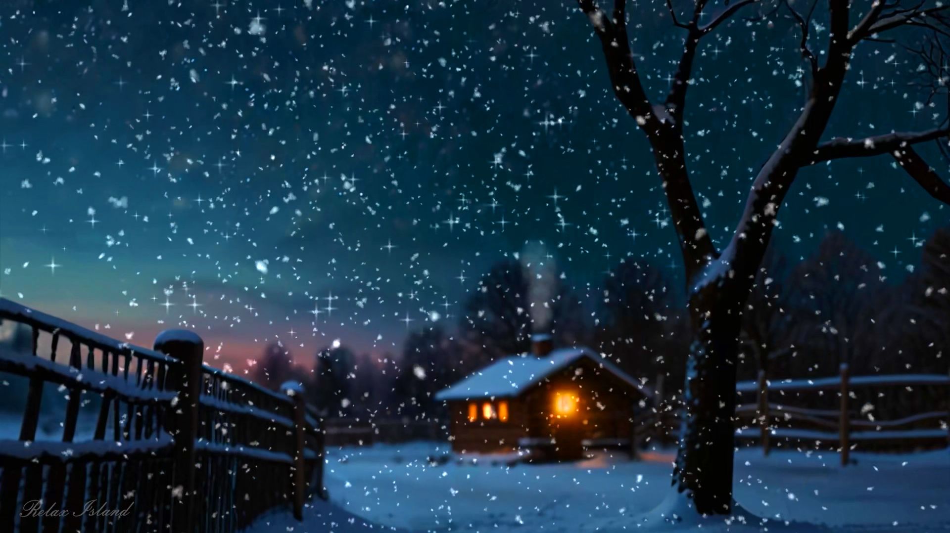 ❄️ ЗИМНЯЯ НОЧНАЯ УСПОКАИВАЮЩАЯ МУЗЫКА ДЛЯ СНА 🎵 РАССЛАБЛЯЮЩАЯ МУЗЫКА ДЛЯ ДУШИ И ПОДАВЛЕНИЯ СТРЕССА смотреть онлайн