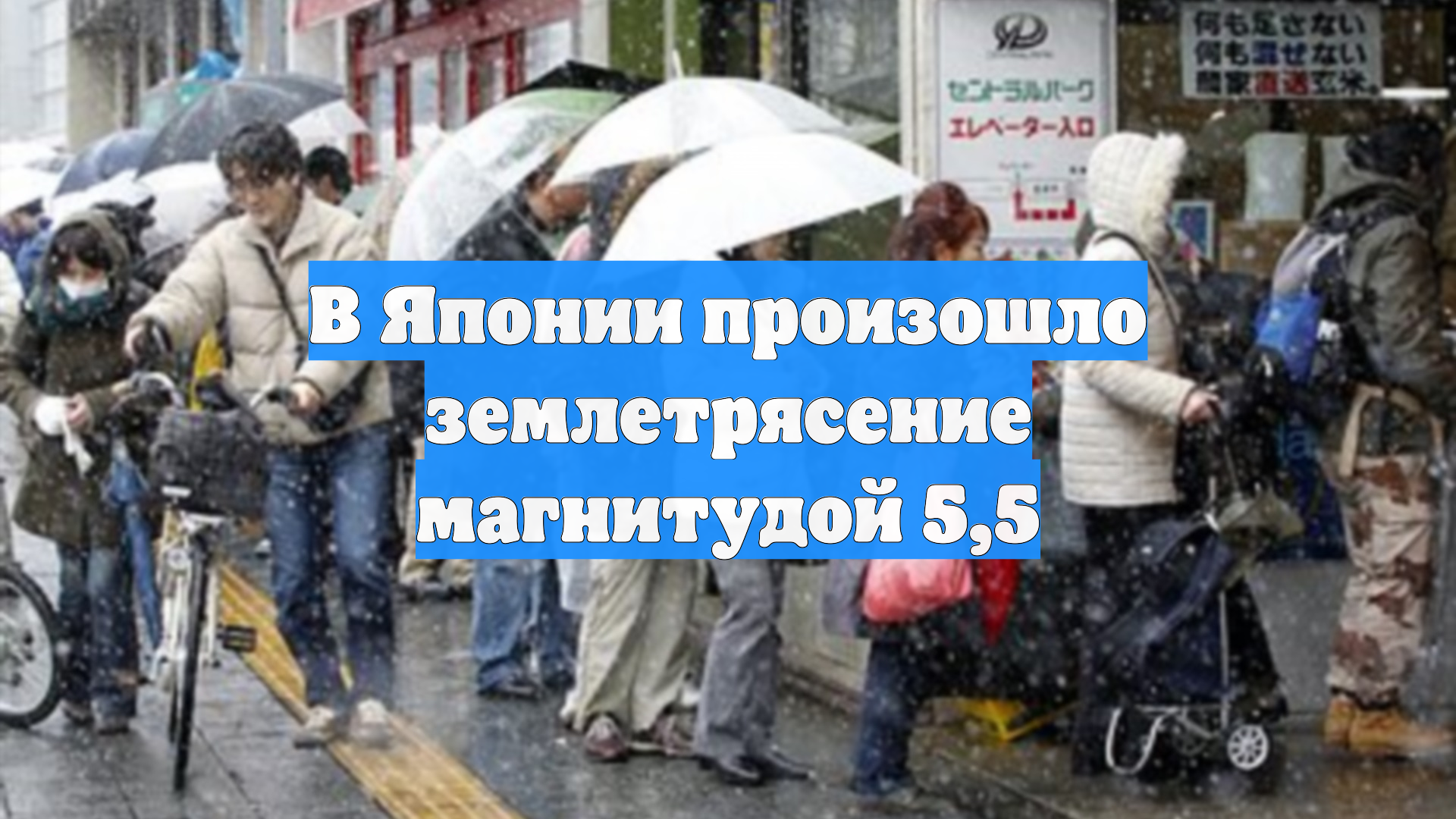 В Японии произошло землетрясение магнитудой 5,5 смотреть онлайн