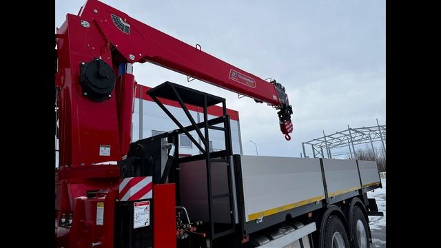 Отгрузка бортового FAW CA3250 с краном-манипулятором HORYONG HRS216.
