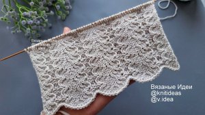 Шикарный узор спицами!