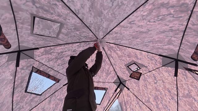 Очередной обзор №7. Палатка 320х320х200 зимняя три слоя