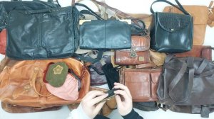 41690 ПРОДАН Сумки винтаж кожаные, 5пак, borse 1/2, секонд (vintage/extra) оптом