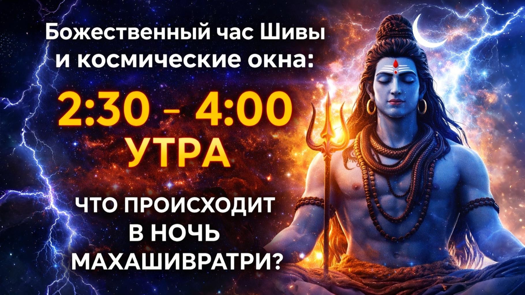 Божественный час Шивы и космические окна | Что происходит с 2:30 до 4:00 утра в ночь Махашивратри? Божественный час Шивы и космические окна | Что происходит с 2:30 до 4:00 утра в ночь Махашивратри?