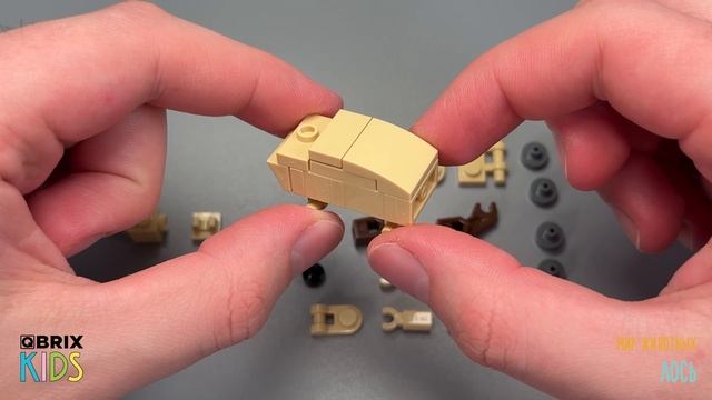 Собираем лося из конструктора QBRIX KIDS - детские конструкторы с видеоинструкцией смотреть онлайн